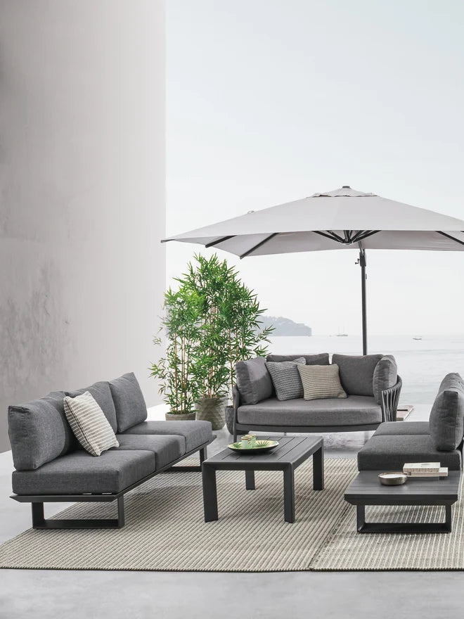 Garten-Lounge-Set 3-teilig